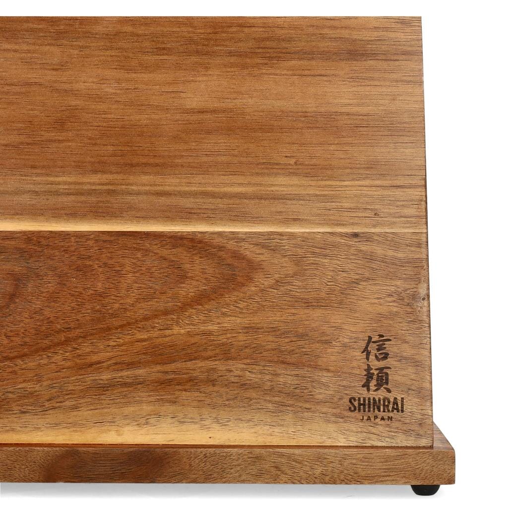 Shinrai Knives - Magnetic Knife Block Single Sided - Acacia Wood