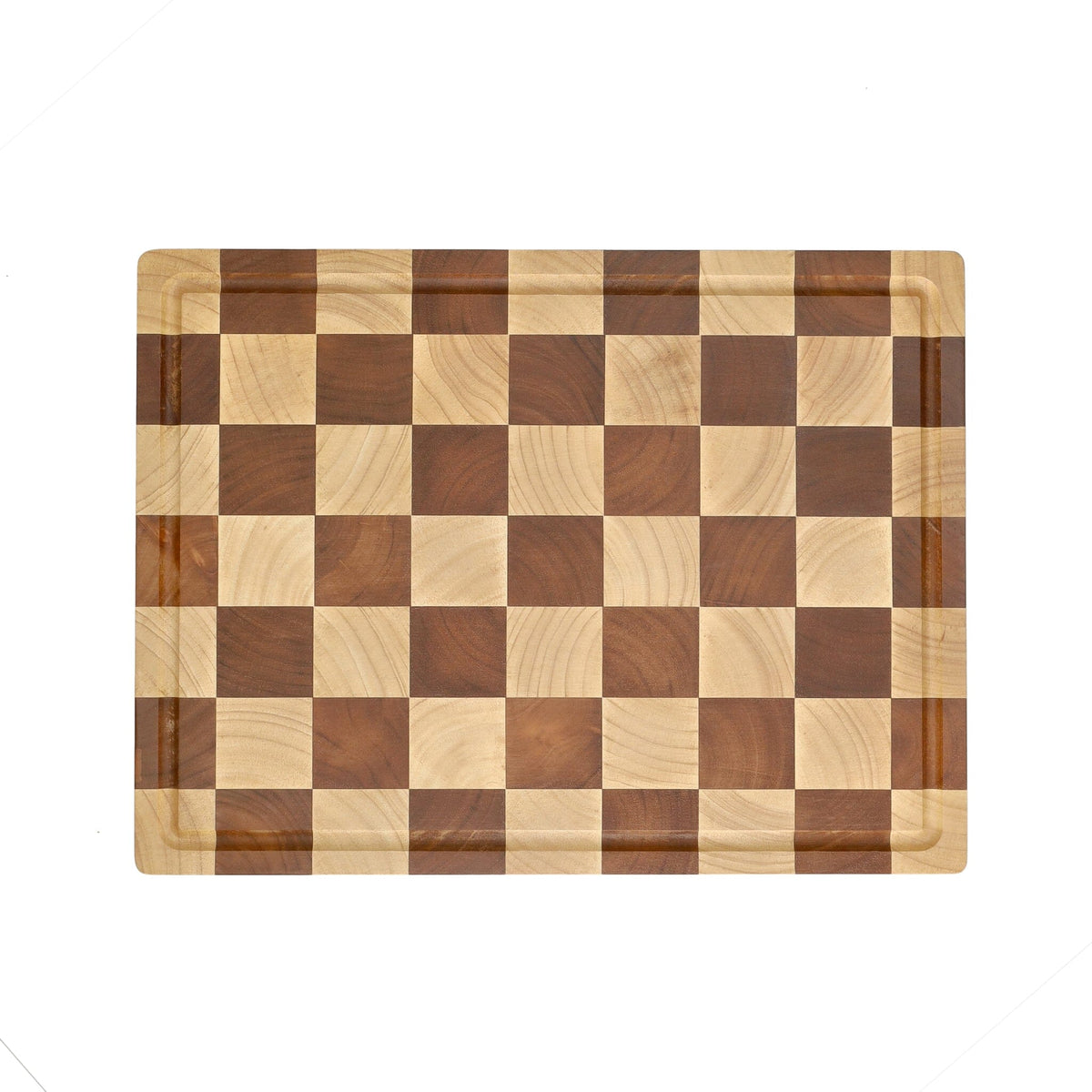 Shinrai Knives - Schaak Snijplank Acaciahout - Kopshout - 35 x 25 x 2.5 cm Houten snijplank Shinrai Knives 