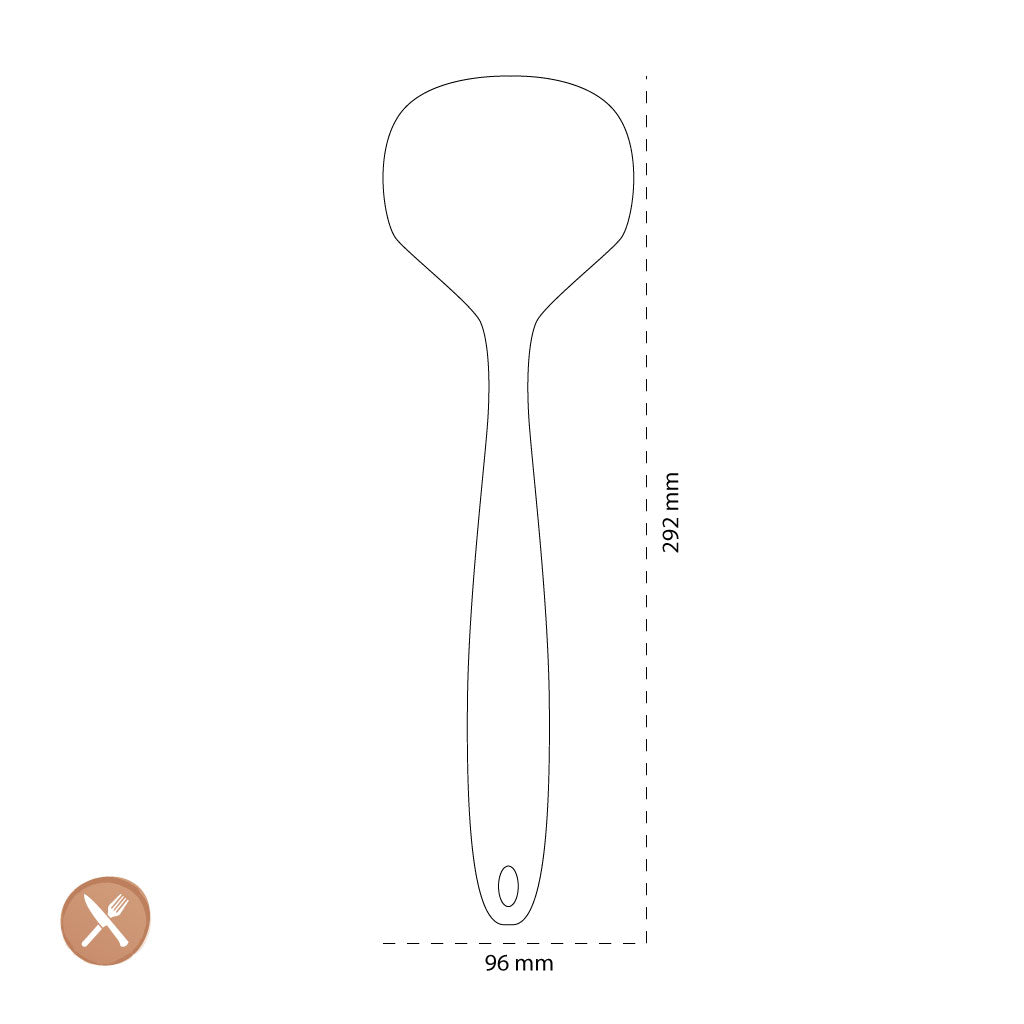 Tools2Cook - Silicone Wok Spoon Black Pepper