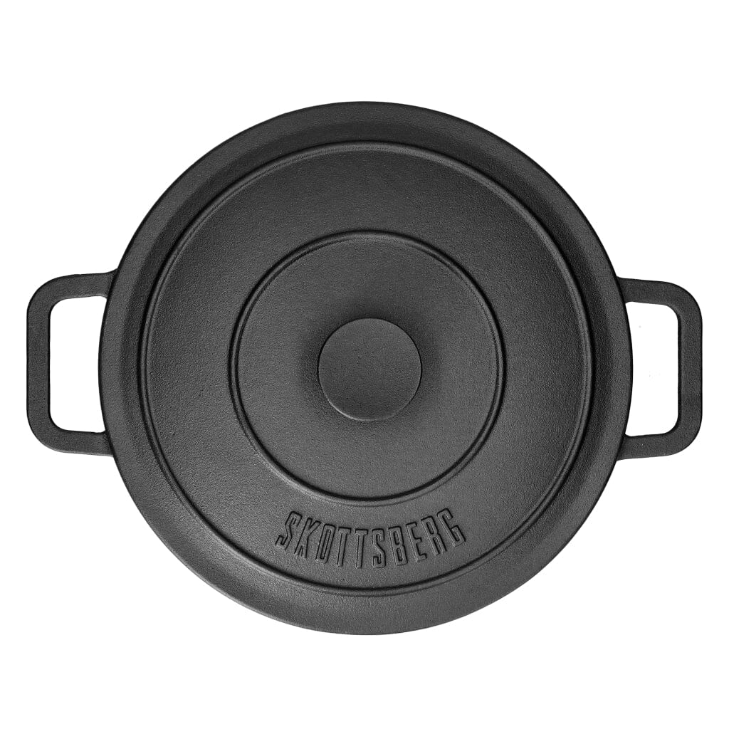 Skottsberg - Cast Iron Braadpan 28 cm rond met deksel Braadpan Skottsberg 