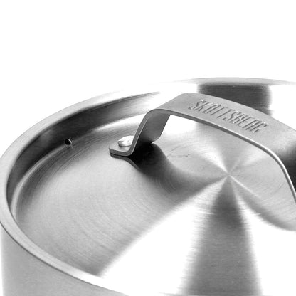 Skottsberg - Stainless Steel Steelpan 18 cm met deksel Steelpan Skottsberg 