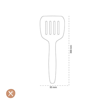 Tools2Cook - Silicone Frying Spatula Black Pepper