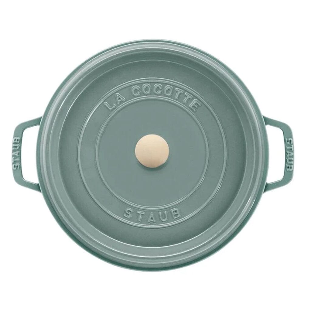 STAUB LA COCOTTE 緑色 ホーロー鍋　26センチ Staub - La Cocotte Frying pan 26 cm - Eucalyptus – KookGigant