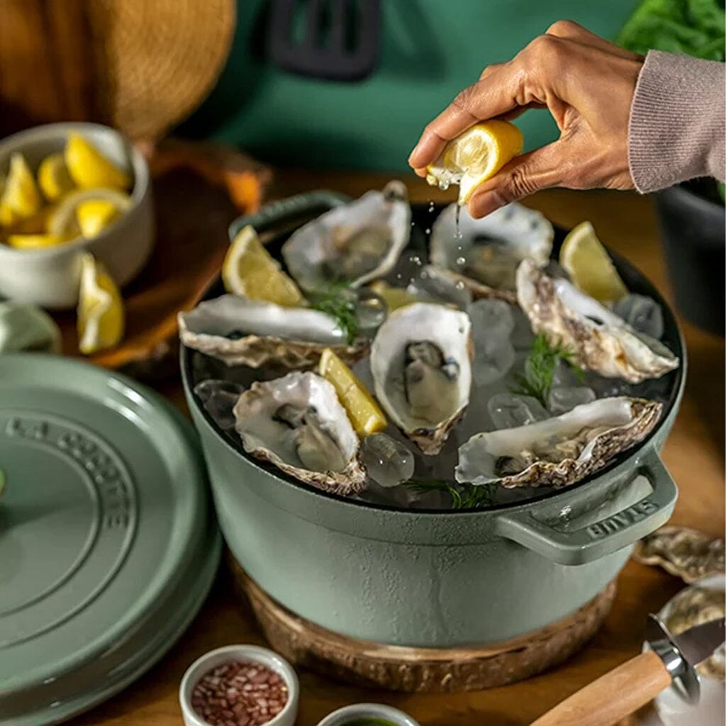 STAUB LA COCOTTE グリーン 鍋 STAUB LA COCOTTE グリーン 鍋 ココット バジルグリーン| 鋳物ホーロー