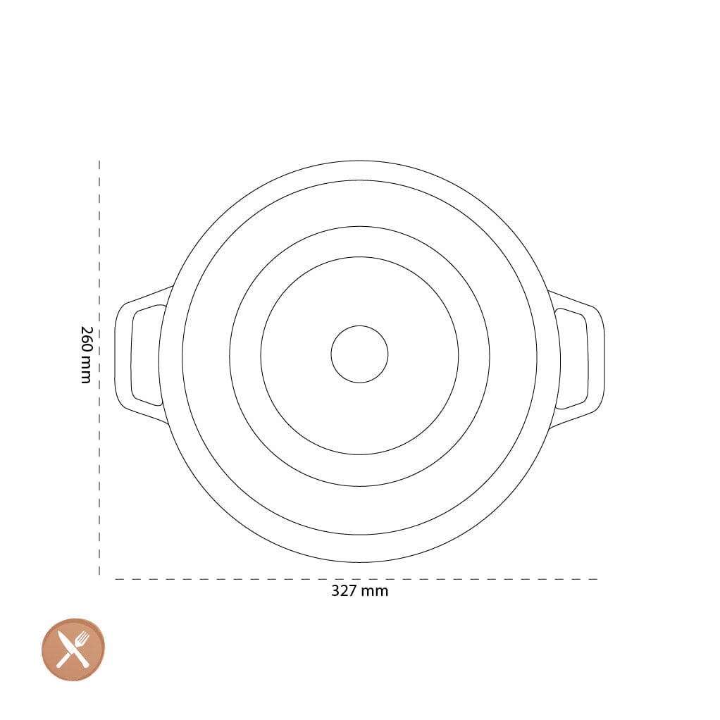 Staub - La Cocotte Braadpan 26 cm - Eucalyptus Braadpan Staub 