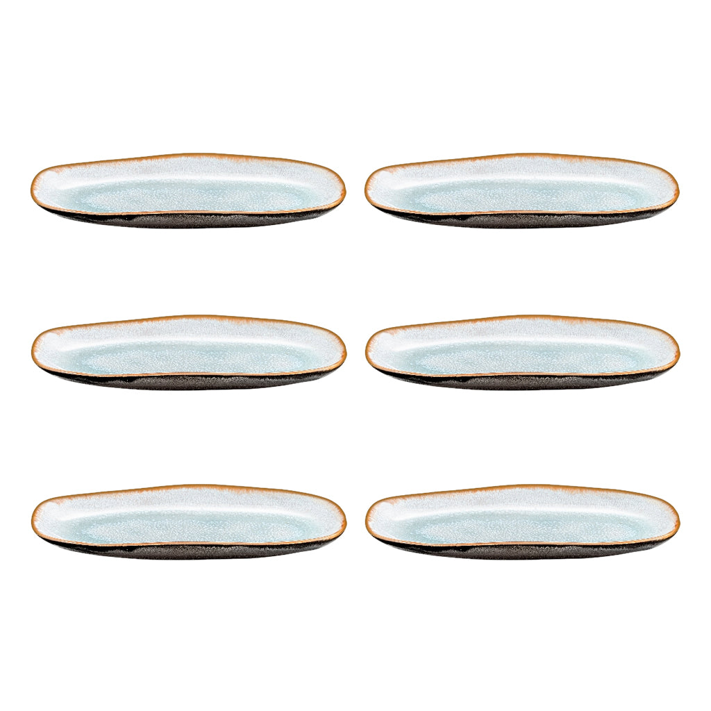 Medard de Noblat - Shadow Aqua Small Serving Bowl 23 x 11 cm (set of 6)