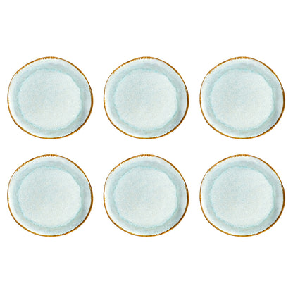 Médard de Noblat - Shadow Aqua - Assiette plate 28 cm (lot de 6)