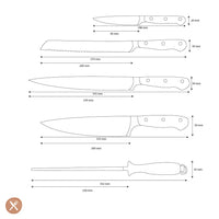 Wusthof - Classic Messenset 5-delig Messenset Wusthof 