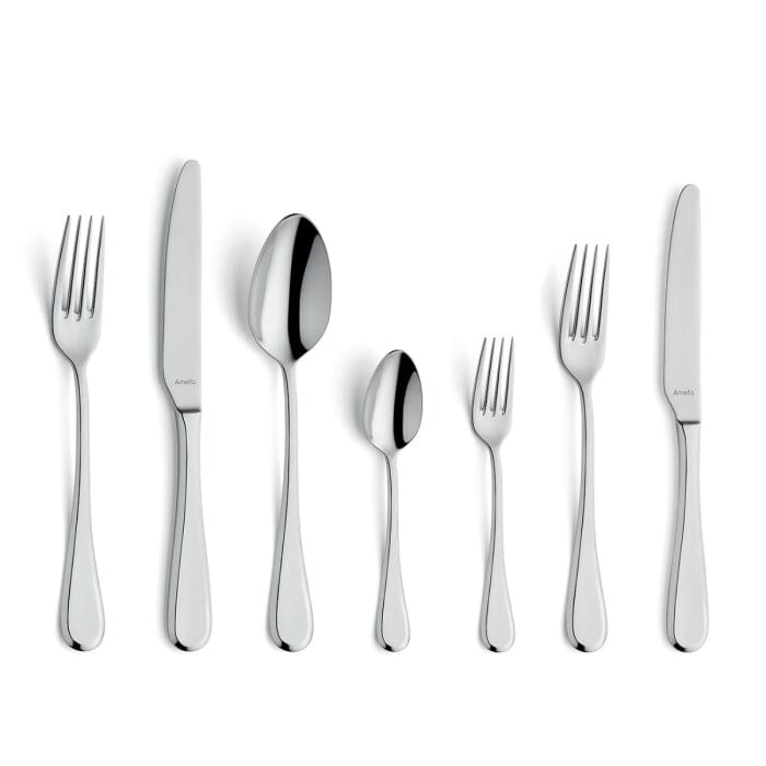 Amefa - Drift 8050 84-pc Cutlery set in wooden canteen Amefa 