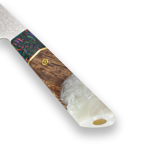 Special Edition - Diamond Epoxy Jewels Series - Chef's knife