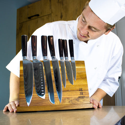 7 pcs 73 Layers Japanese Knife Set – That Kitchen Label