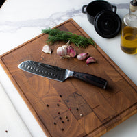 Japanse Damascus Print Santoku 18cm Keukenmessen Shinrai Japan 