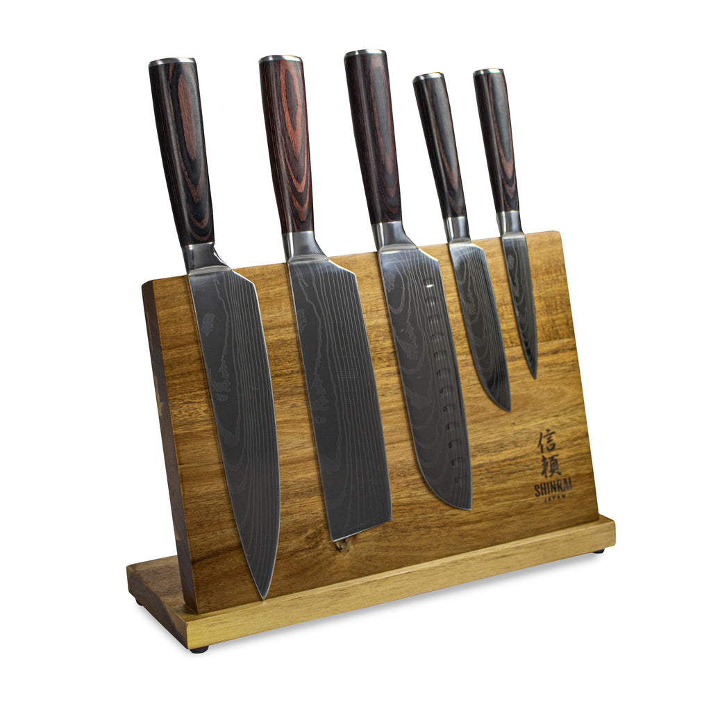 5-piece Japanese knife set damascus print – KookGigant