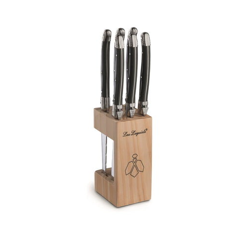 Lou - Tradition 6 Steak + Knife Block - Anthracite - Cooking