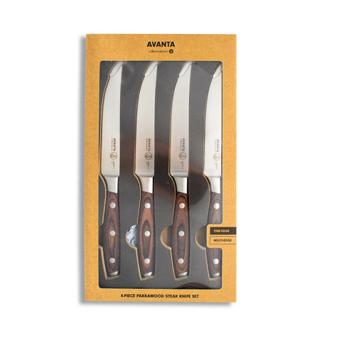 Avanta 4-Piece Steak Knife Set, Steel