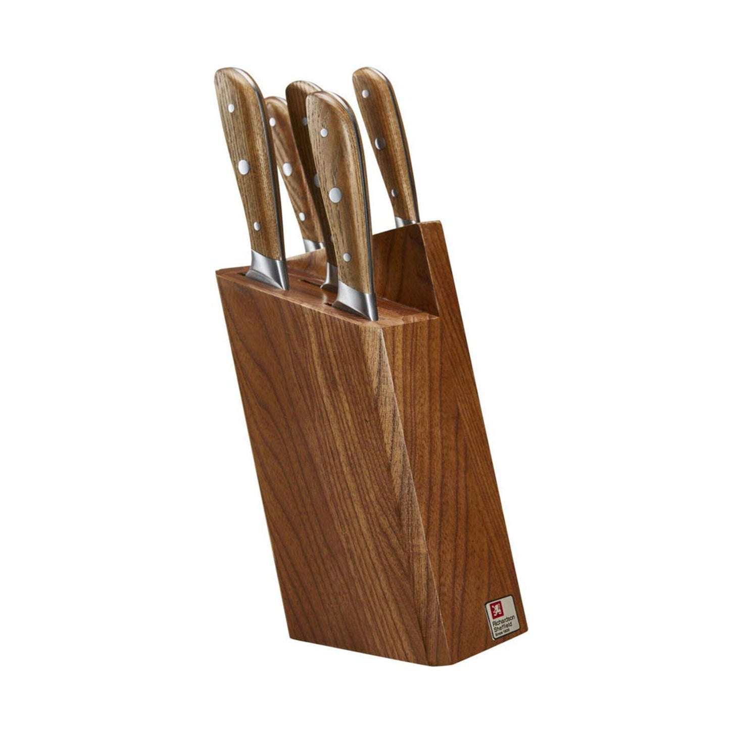 Richardson Cheffield - SCANDI 5 pc knife block - wood Messenset met blok Richardson Sheffield 