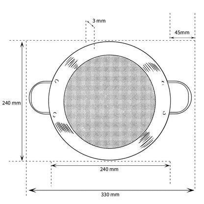 Satake - Hapjespan 24 cm anti-aanbaklaag Hapjespan Satake 