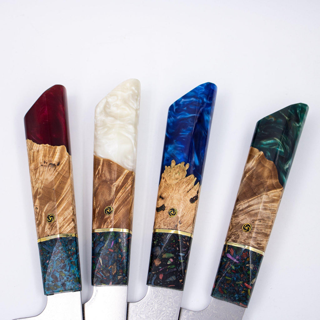 Epoxy Jewels Damascus 4-piece Japanese Chef's Knife Set - Special Edition –  KookGigant