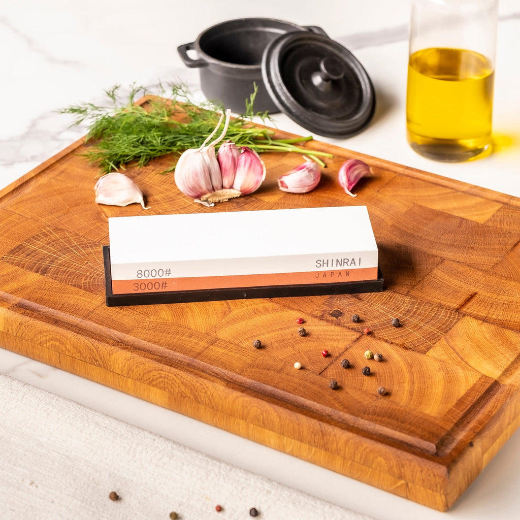 Cutting Board With Sharpening Stone, Double-sided Chopping Board